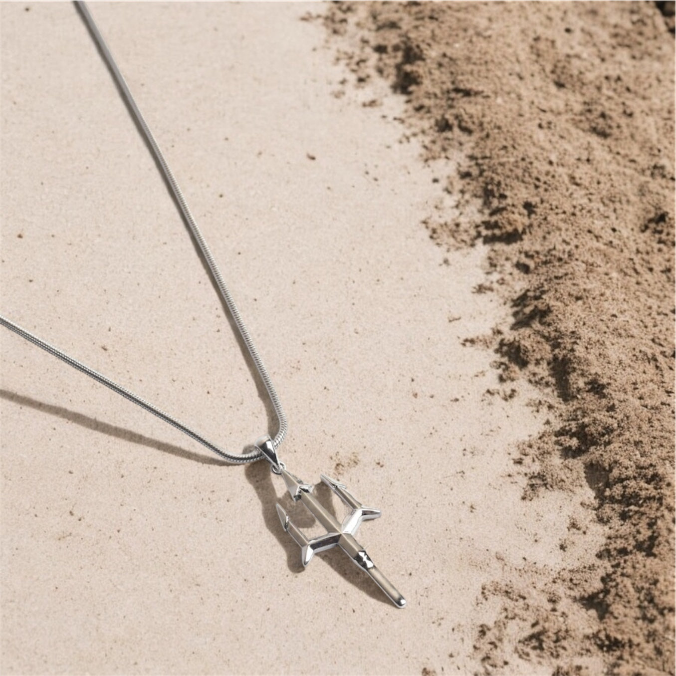 Trishula Silver Pendant
