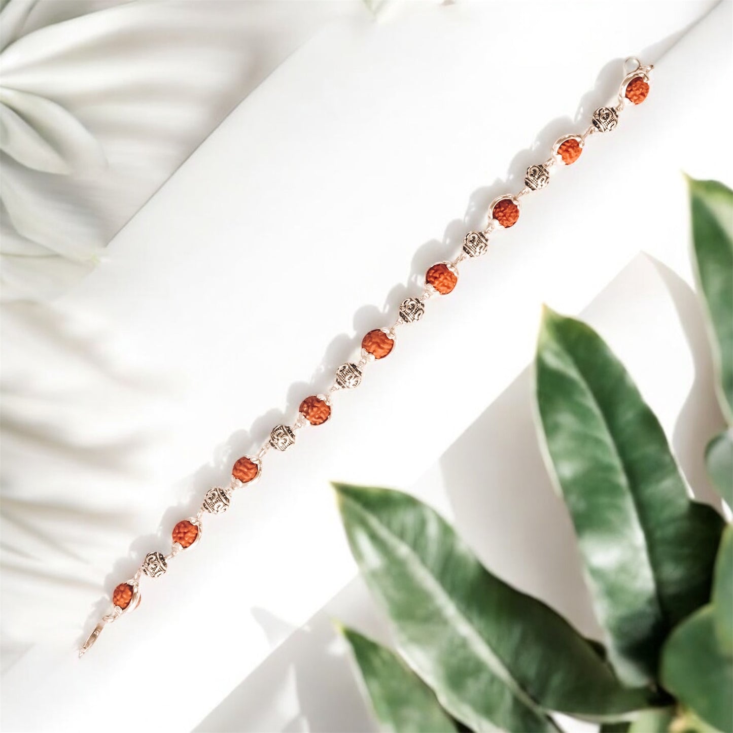 Om Rudraksha Cover beads bracelet