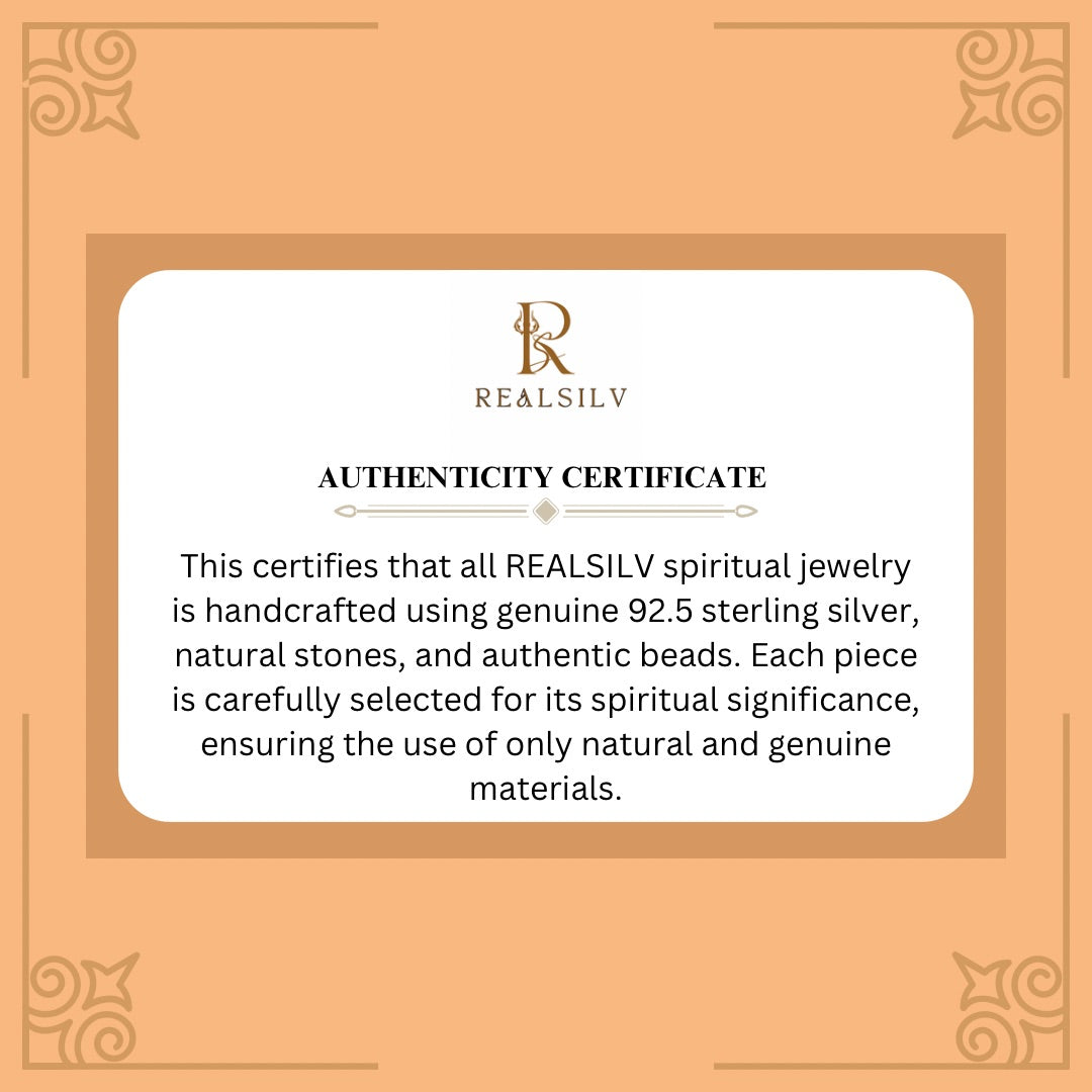 Rudraksha Silver Shiva Six Lines Bracelet
