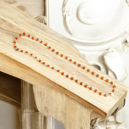 Rudraksha Silver Mala Round Ring