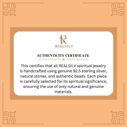 Rudraksha Silver Shiva  Six Lines Bracelet
